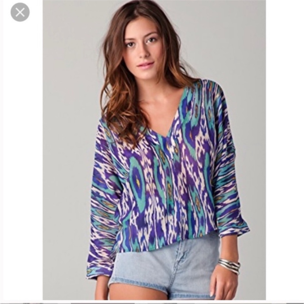 Women's Multicolor Patterned Top